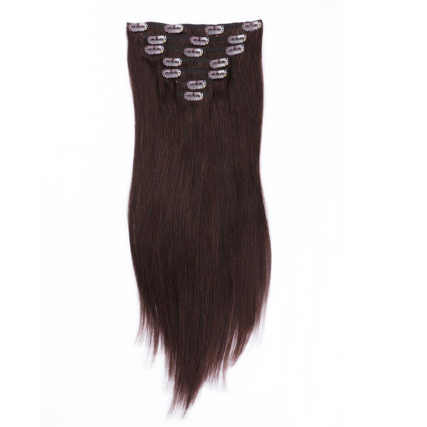 100 real human hair clip in extensions for hallowen XS051